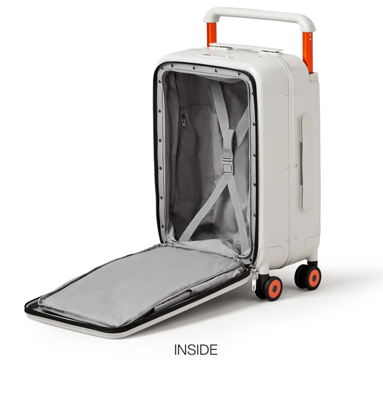 Mixi New Design Wide Handle Koffer Herren Handgepäck Damen Reise Trolley 20 Zoll Kabine PC Aluminiumrahmen M9275