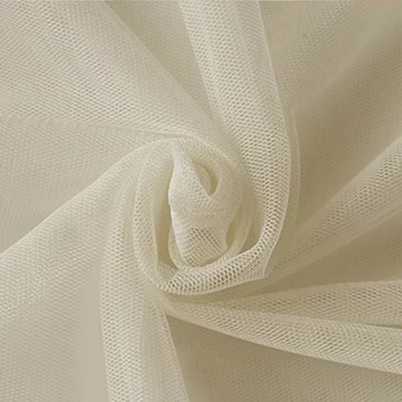 Tissu de Tulle à Mailles Douces Encrypté pour Coudre Décorations de Mariage Rideaux Moustiquaires Robe de Mariée Tissus de Couture DIY1m/5m/10m