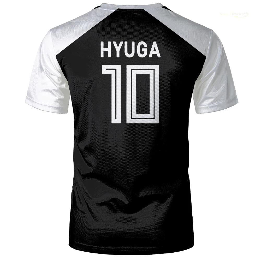 Captain Tsubasa Anime Tshirt Hyuga Animation Cosplay Short-sleeved 3D Printed Football Jersey T-shirts Mens Designer Clothes