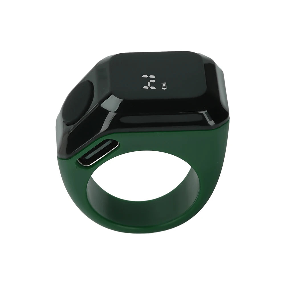 Tragbarer Bluetooth Zählordner Zeiterinnerung Digitalanzeige Zähler Smart APP Ringzähler Tragbarer Tasbih Zikr Ring Misbah