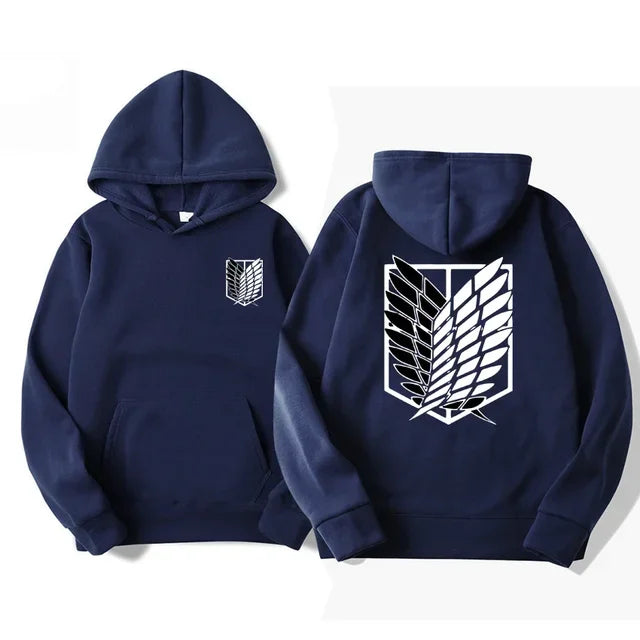 Japan Anime Attack on Titan Herren Hoodies Frühling Herbst Hip Hop Casual Pullover Top Hoodie Mode Sweatshirts Jogging Sportbekleidung