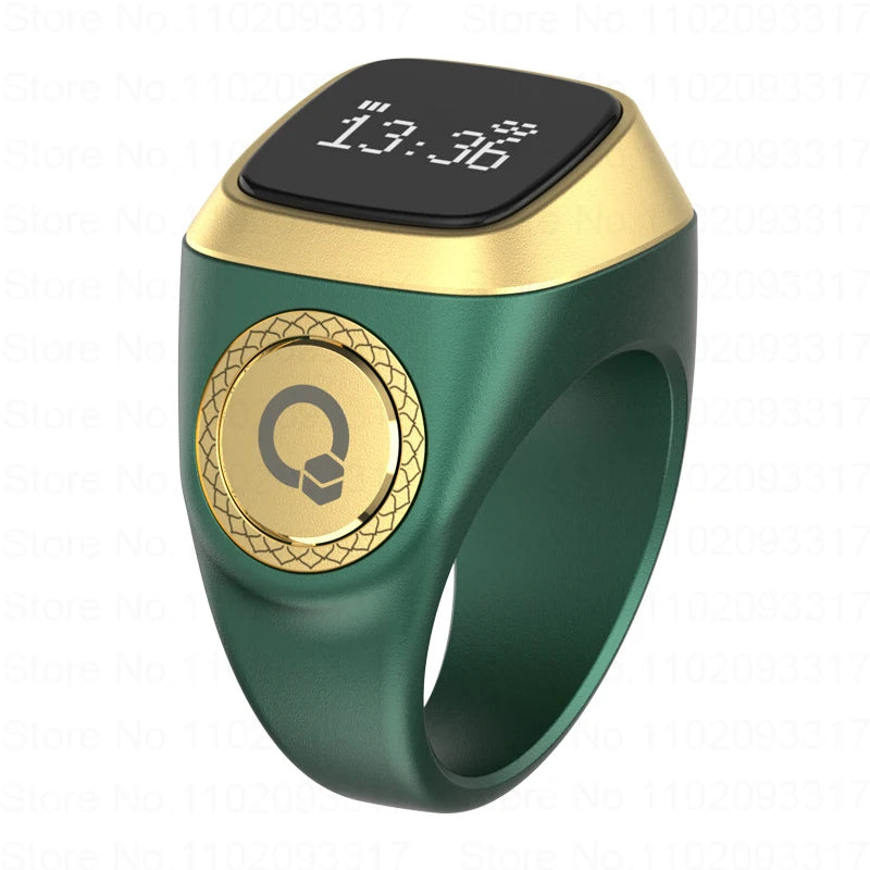 Bague intelligente Zikr IQibla Tasbih Tally Compteur numérique électronique pour musulmans Rappel de vibration de l'heure de la prière Étanche