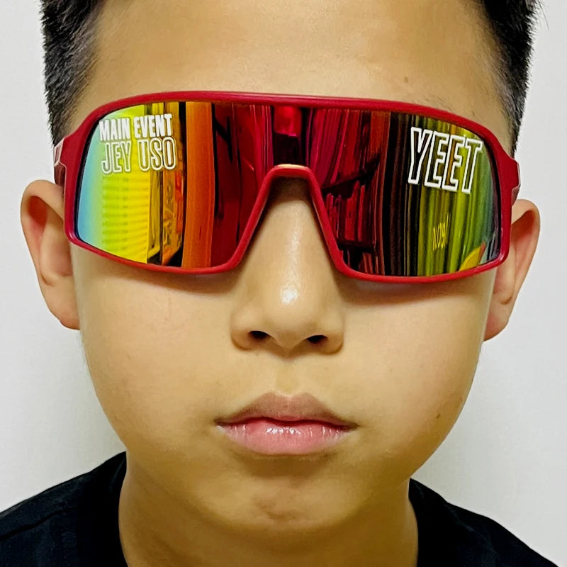 Jey Uso Yeet Sport Sonnenbrillen Kinder Brillen Blue Bloodline USOS Seltene Farben Sonnenbrille Eyewear Geschenk