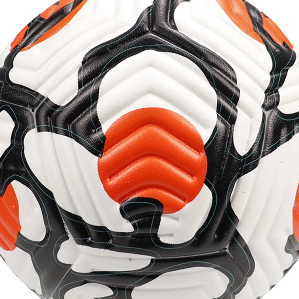 Ballons de football professionnels taille 5, en cuir, cousus à la machine, pour enfants et adultes, pour l'entraînement sportif en extérieur