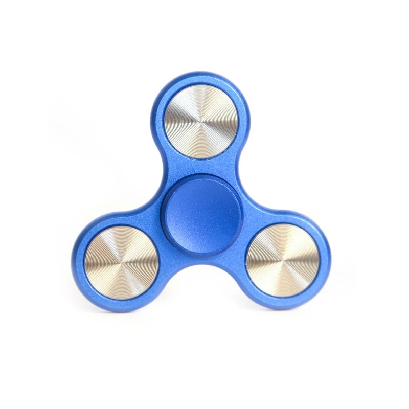 Jouet Fidget Spinner anti-stress en alliage d'aluminium à trois feuilles pour adultes, cadeaux et jouets anti-stress