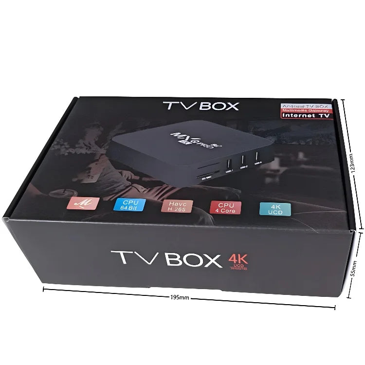 MXQ PRO TV BOX Android S905L 2.4G&5G WiFi Original Quad Core Youtube Media Player Mxq Pro 4K Set Top Box IPTV Netflix YouTube