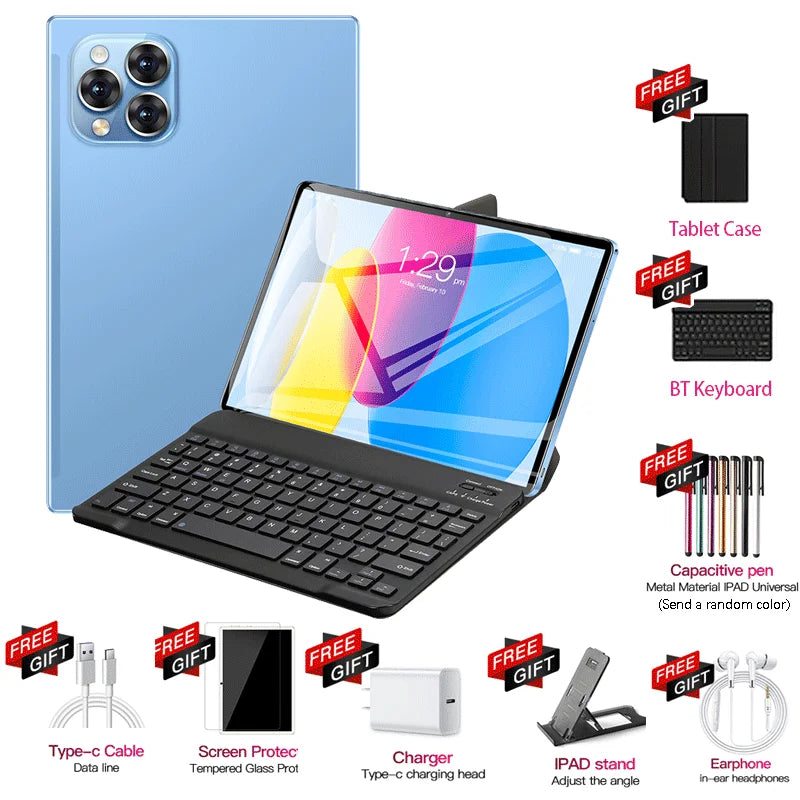 2026 Global Version Original IPad Air Pro Tablet 11inch HD 4K Android 16 24GB+2TB 20000mAh 5G Dual SIM Bluetooth WiFi GPS Tablet