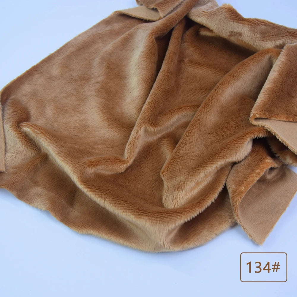 5mm plush fabric sales non elastic 45x50cm short hair plush fabric artificial fur polyester fiber DIY plush mink fabric