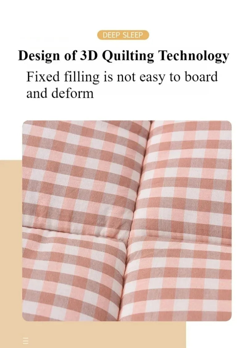 Thickened 3D Mattress Foldable Soft Tatami Cushion 90/100/120/150/180/200cm Non-slip Bed Pad for Home Bedroom Dormitory Student