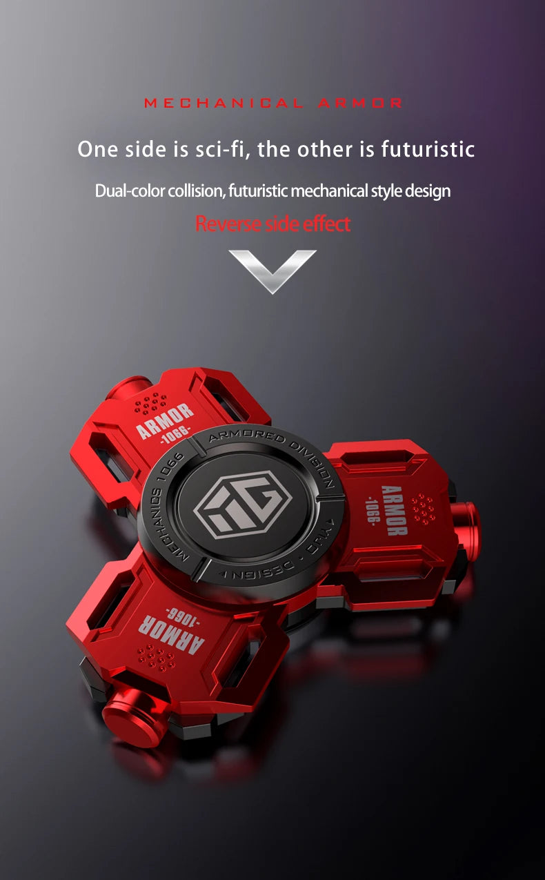 Permanenter Leucht-Fidget Spinner Hand Spinner Legierungsmaterial Lange Rotation Hohe Geschwindigkeit EDC Kind Erwachsener ADHS Stressabbau Spielzeug Geschenke