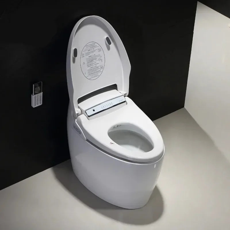 Intelligente Toilette Intelligent, automatische Flip-Top-Spülung Keramik-Automatikspülung integrierte Toilette S-förmiger Geruchsverschluss Toilette