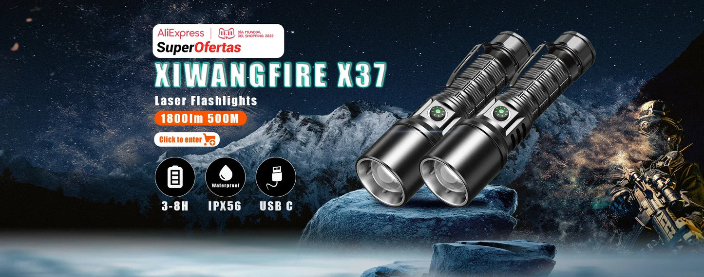 XHP70 Lampenperlen 3000 Lumen Superhelle Taschenlampe Wiederaufladbare LED-Taschenlampen Leistungsstarke Taschenlampe für Camping-Notfälle