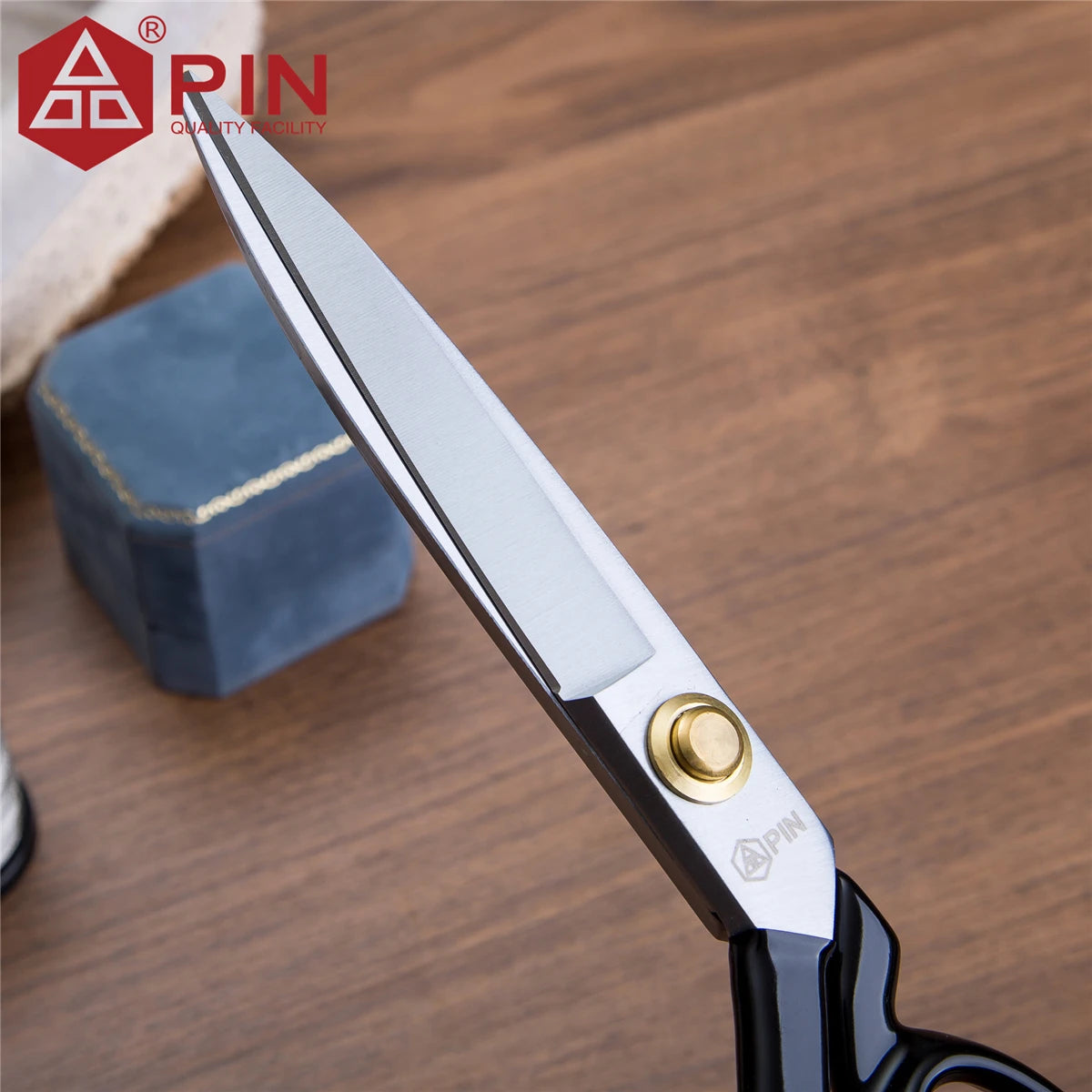Ciseaux de tailleur pour gauchers PIN 10/12 pouces, ciseaux à tissu et cuir en acier inoxydable, ciseaux de couture ergonomiques pour gauchers