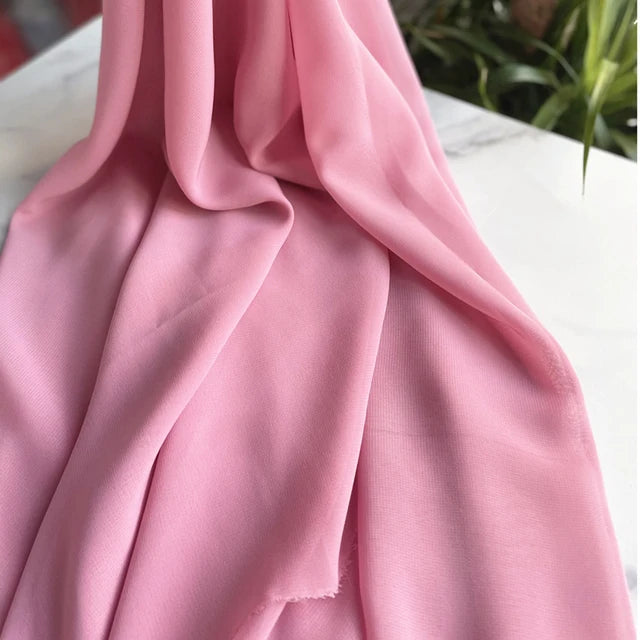 Tissu en mousseline pour robes, jupes, chemises, vêtements, décorations et projets de couture DIY, rose et violet