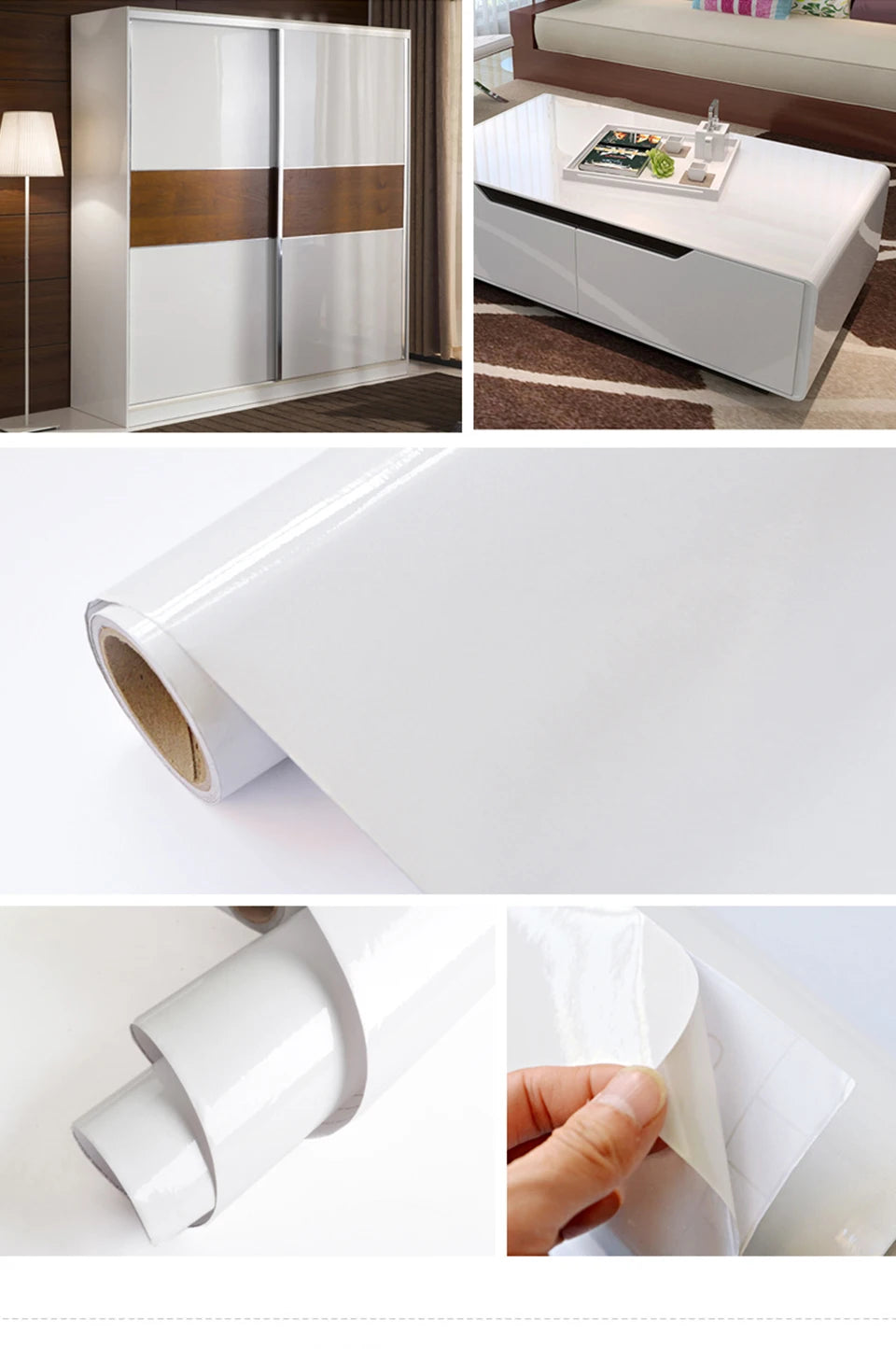 Autocollants de marbre en PVC, papier peint auto-adhésif, imperméable, résistant à la chaleur, pour comptoirs de cuisine, tables, meubles et armoires.