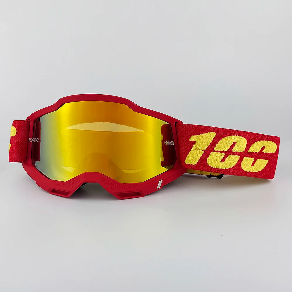 100 Motocross Goggle Glasses MX Off Road Masque Helmets Goggles Ski Sport Gafas for Motorcycle Dirt Bike Glasses and bag