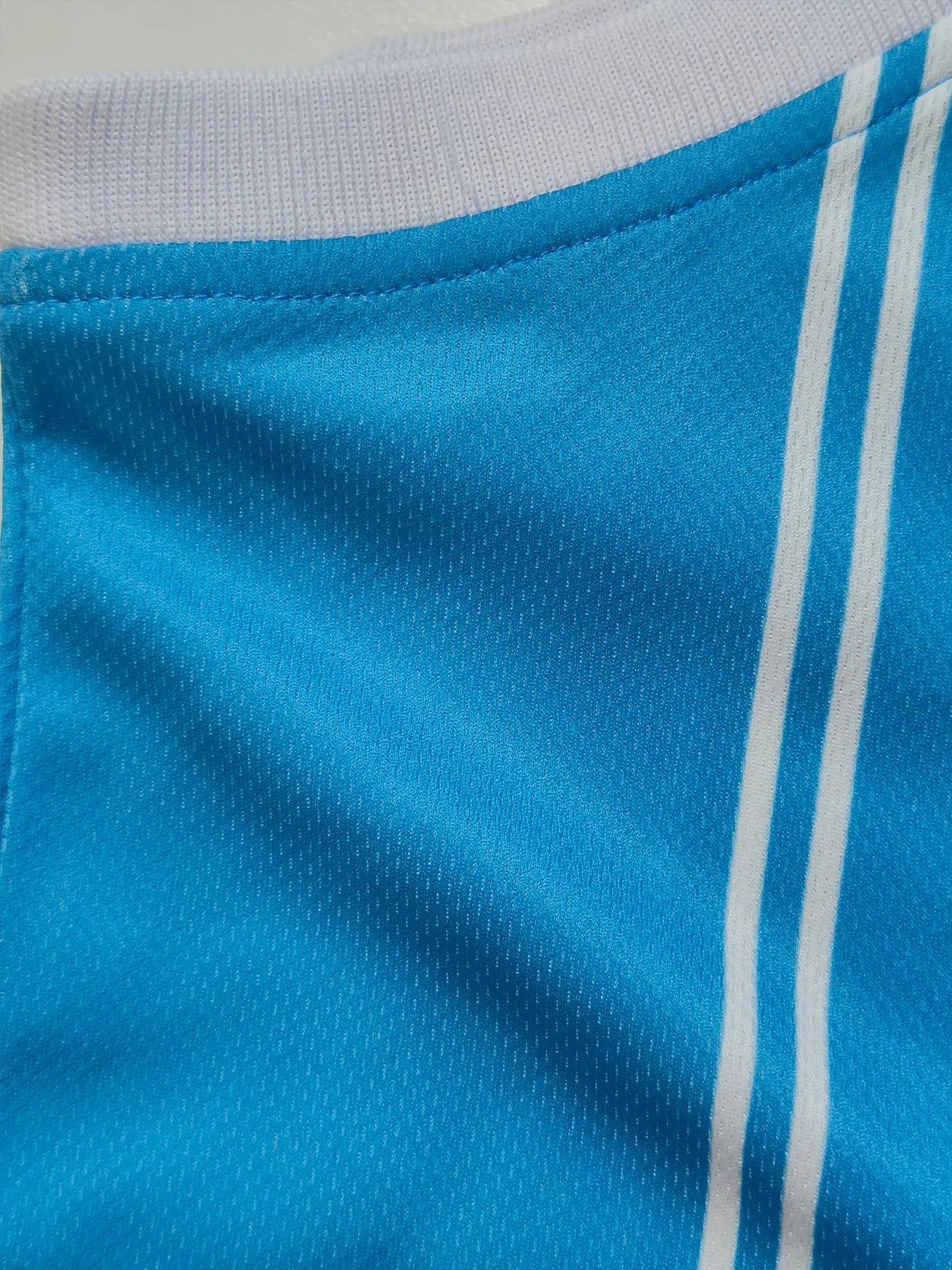 Maillot de basket-ball bleu lune #7 pour homme – Sans manches, respirant avec broderie de lettres contrastées, décontracté, tenue de sport