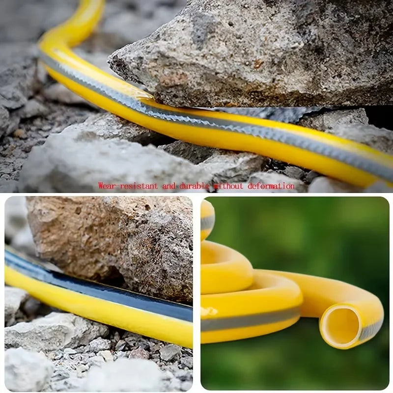 Tuyau d'arrosage en caoutchouc robuste de 5/10/20 m - Résistant aux rayures et à l'usure, anti-fuite, toutes saisons pour la maison, le balcon et le lavage de voiture