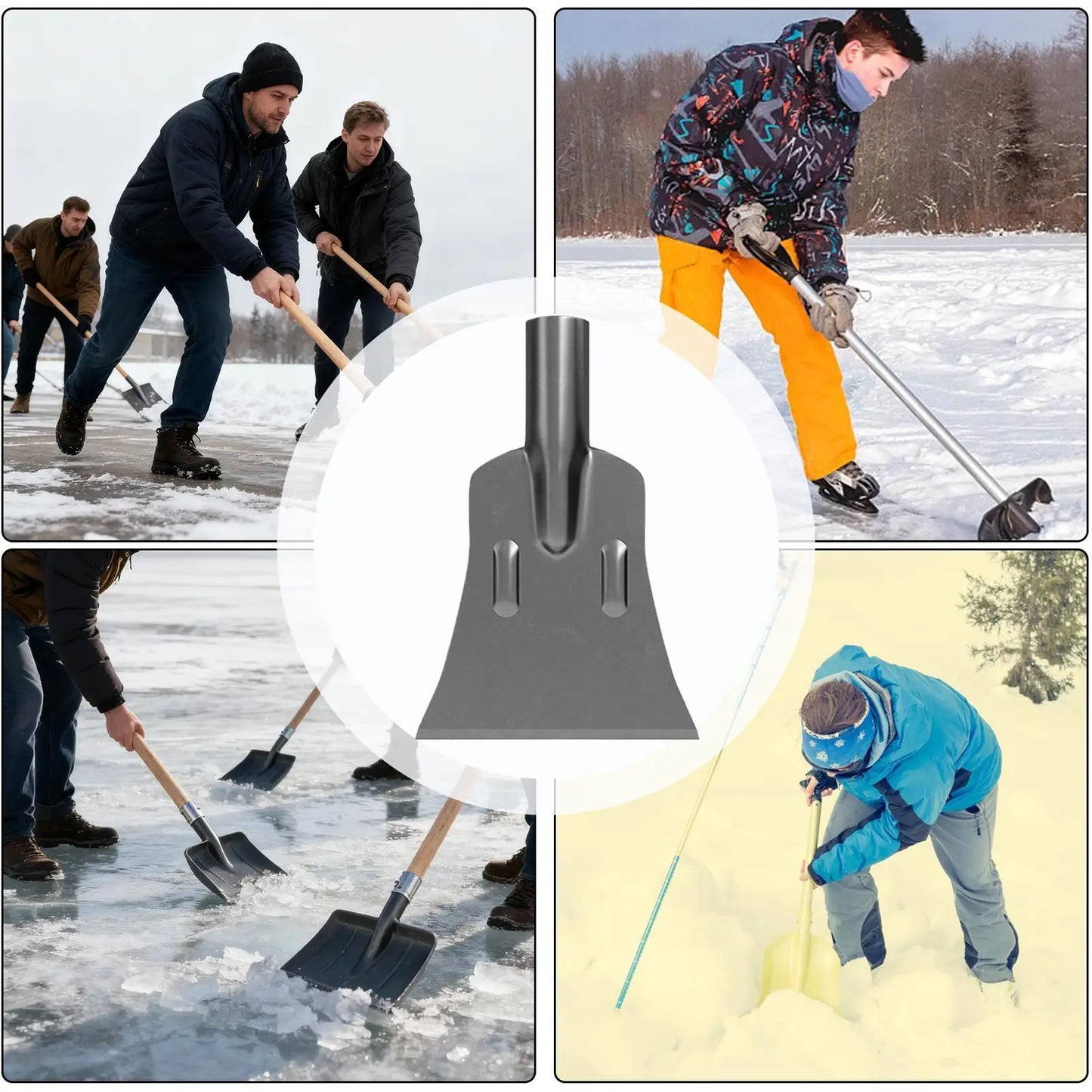 Hochleistungs-Schneeschaufel Eis-Entfernung Schaber Schneeschaufel für Auto für Outdoor Winter Windschutzscheibe Garten LKW Reinigung Fenster Rasen