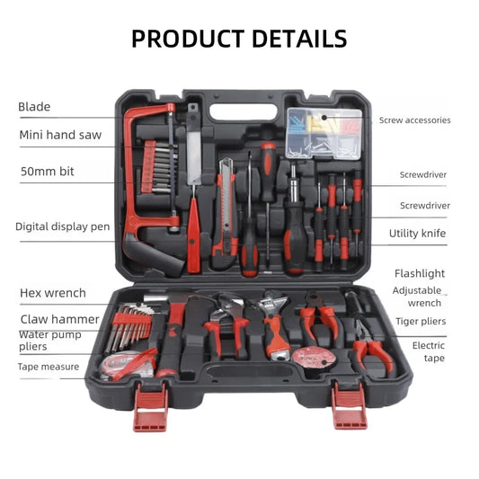 ZTEN Multifunctional Electrician Car Repair Toolbox Repair Combination Tool With Hot Melt Gun Home Hardware Set Tools