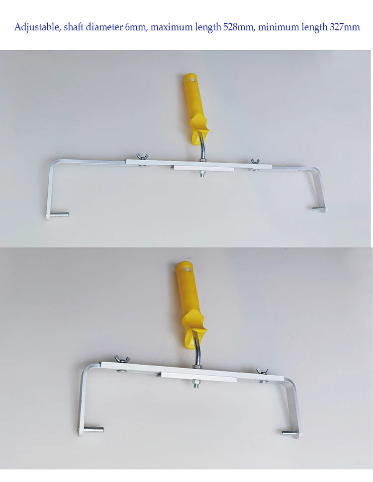 Rouleau à Peinture 18 pouces Brosse Peluche Courte-Moyenne-Longue Outil de Peinture pour Décoration Murale 6MM/9MM Support de Outil de Peinture