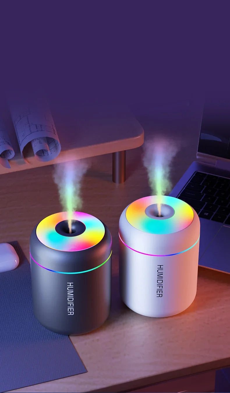 180ML Mini Luftbefeuchter USB Elektrischer Aroma Diffusor Ätherisches Öl Reiniger Aromatherapie Nebel Erzeuger Lichter Für Auto Zuhause Schlafzimmer