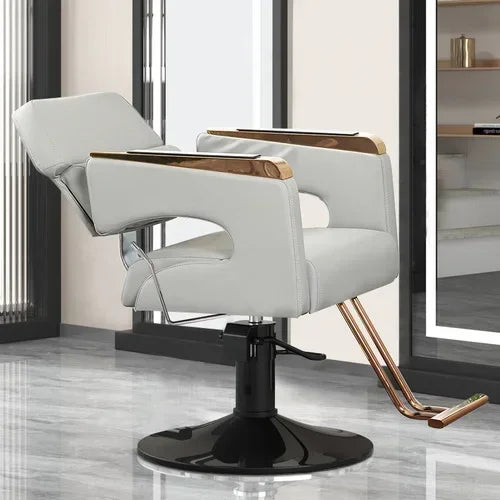 Chaise de Salon de Luxe Lifter, Protecteur en Métal, Dossier, Chaise de Barbier Pivotante, Fauteuil Confortable Nordique, Cadeira De Cabeleireiro, Mobilier de Salon