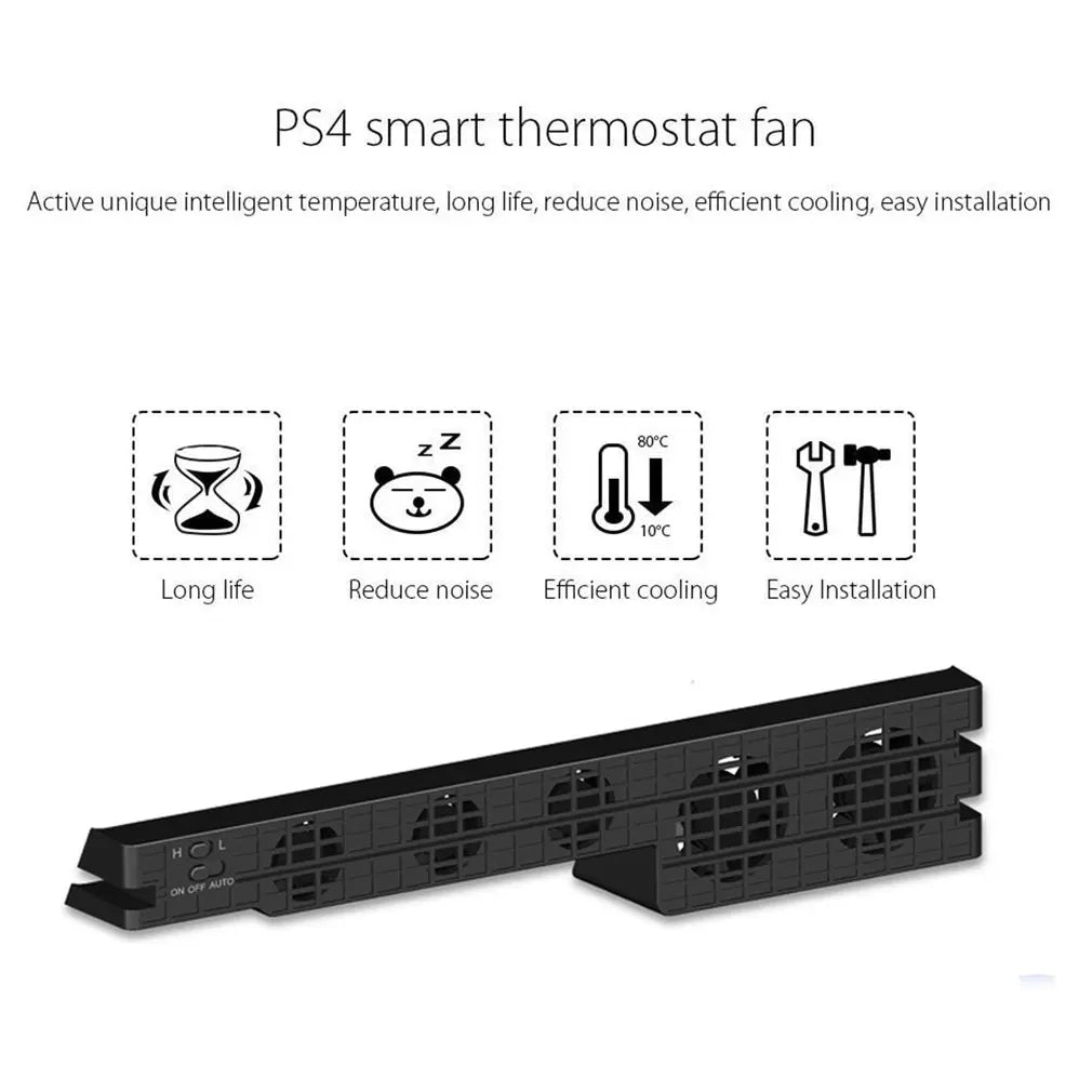 Ventilateur de refroidissement Refroidisseur DC 5V pour console de jeu Sony PS4 Pro Slim Playstation Play Station PS 4 Réfrigérateur USB Ventilateur Portable