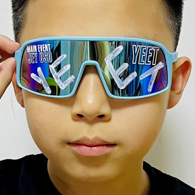 Jey Uso Yeet Sport Sonnenbrillen Kinder Brillen Blue Bloodline USOS Seltene Farben Sonnenbrille Eyewear Geschenk