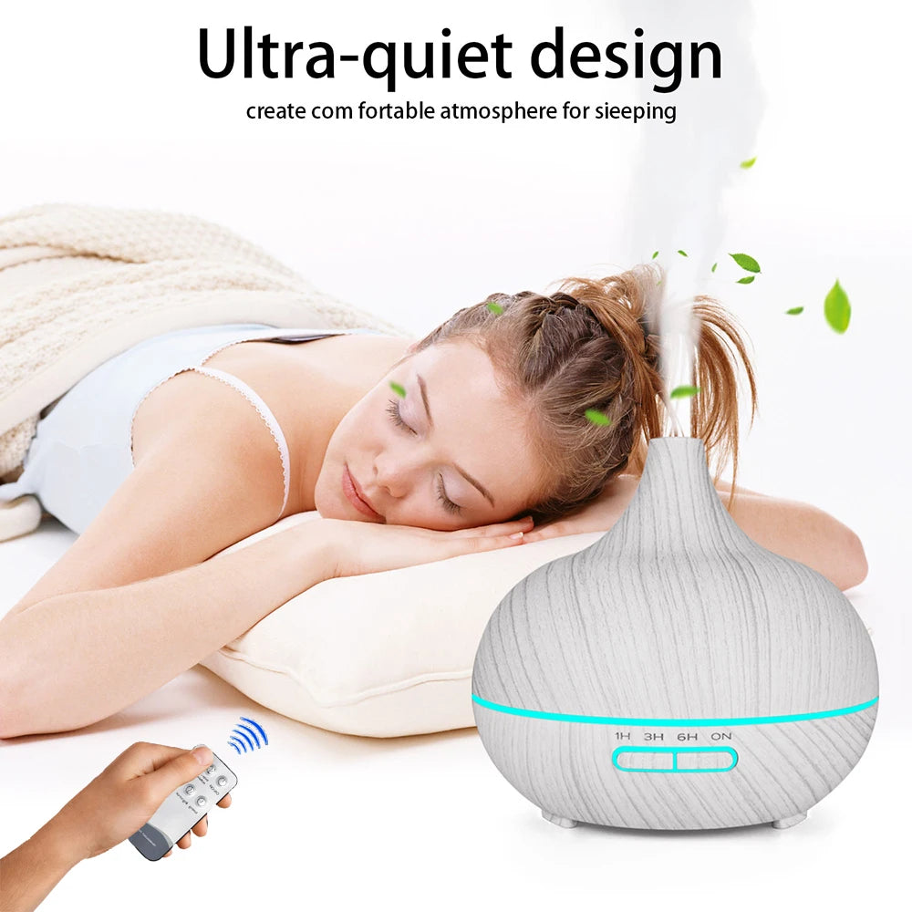 Aroma-Diffusor Ätherisches Öl Aromatherapie Ultraschall-Luftbefeuchter Automatische Fernbedienung Luftbefeuchter 300 500 1000ml