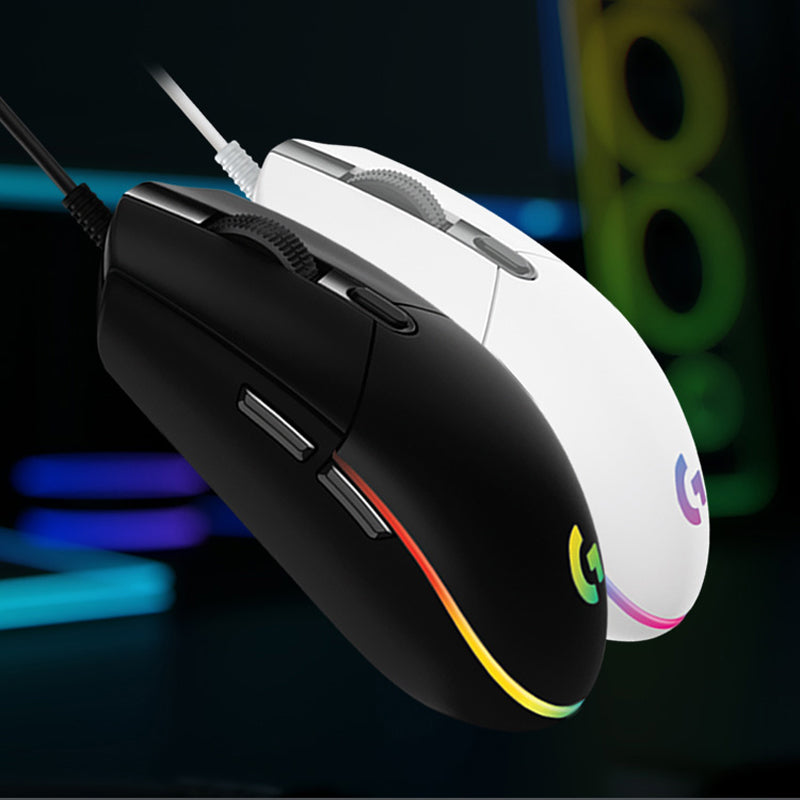Souris de jeu Logitech (G) G102 Souris RVB Conception légère 200-8000DPI Souris ergonomique de deuxième génération Souris d'ordinateur