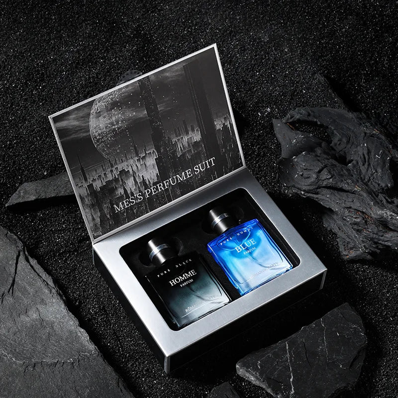 Wild Herren Parfüm Geschenkset 3*30ml Lang Anhaltendes Cologne für Männer Maskuliner Duft Eau De Toilette Kit Herren Tägliches Körperspray Box