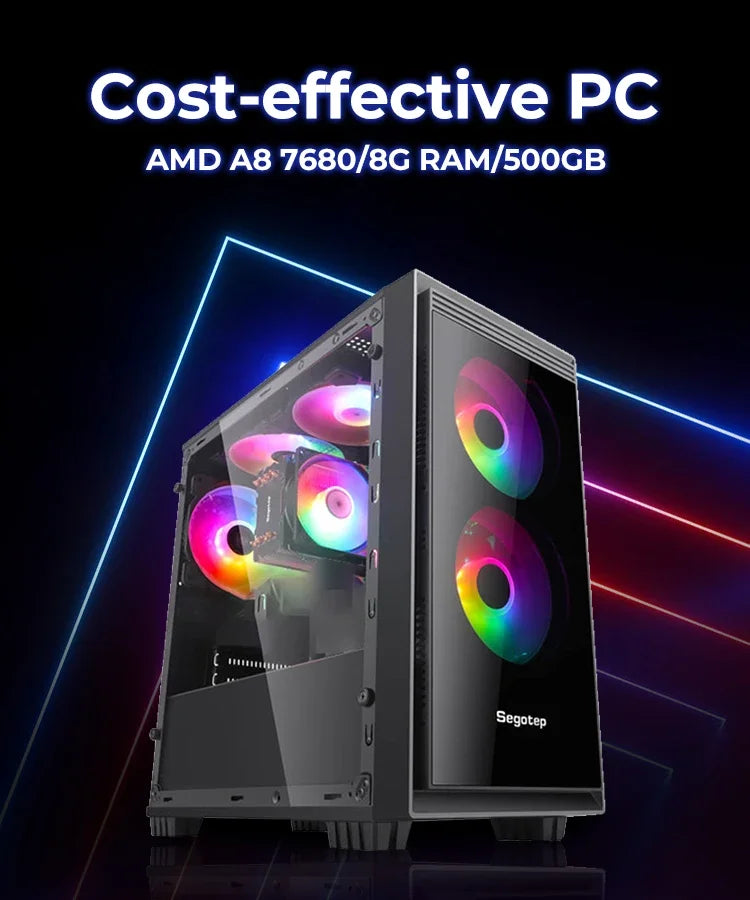 AOTESIER 5 9400 F RX580 PC Gamer Complet Pas Cher, Ensemble d'équipement Informatique Personnalisé, Ordinateurs de Bureau Préassemblés, Vente en Gros, Assemblage PC Gamer de Bureau