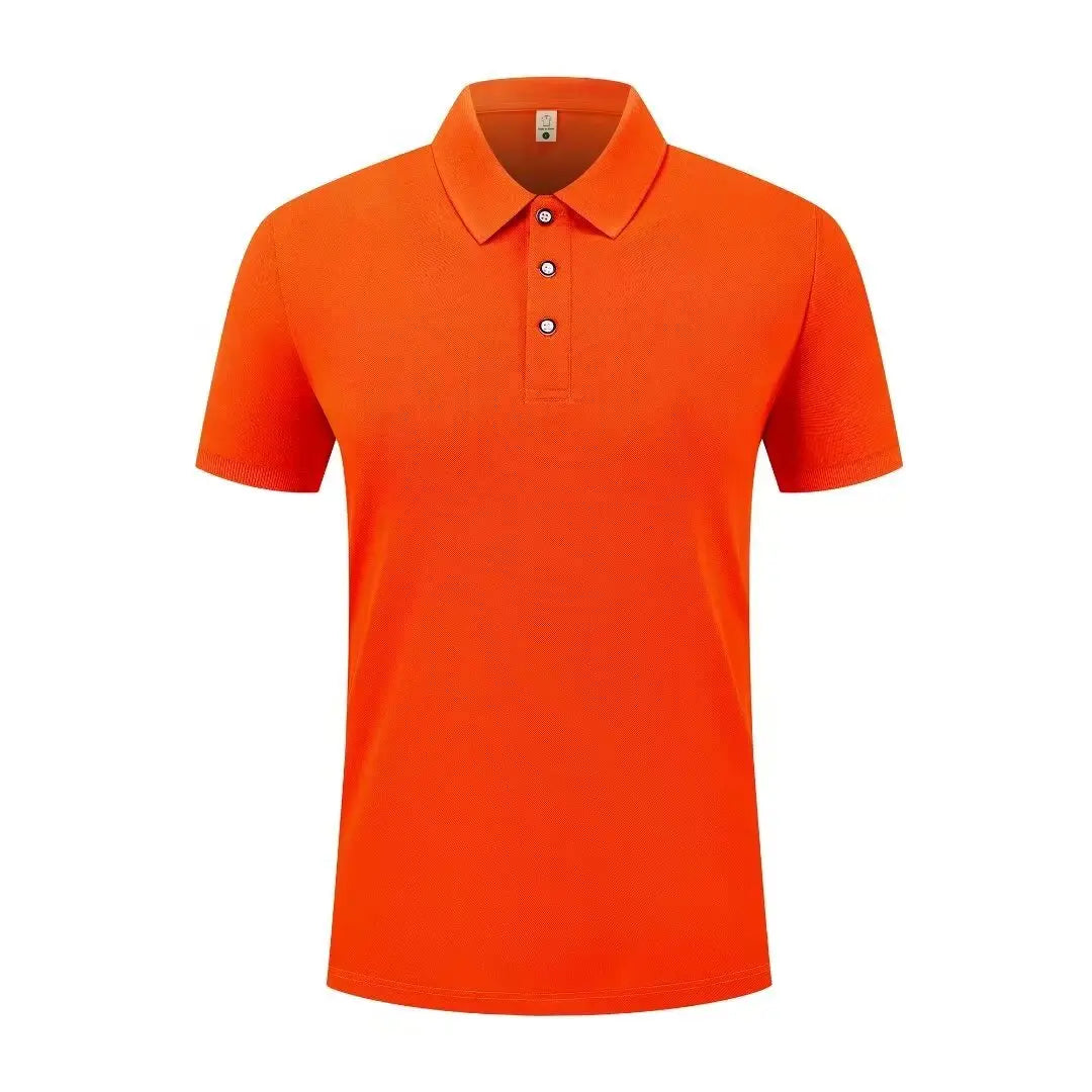 Summer Casual Sports Quick-drying Lapel Short-sleeved POLO Shirt 23 Solid Color Shirt Cycling Suit Fitness Suit For Men S-4XL