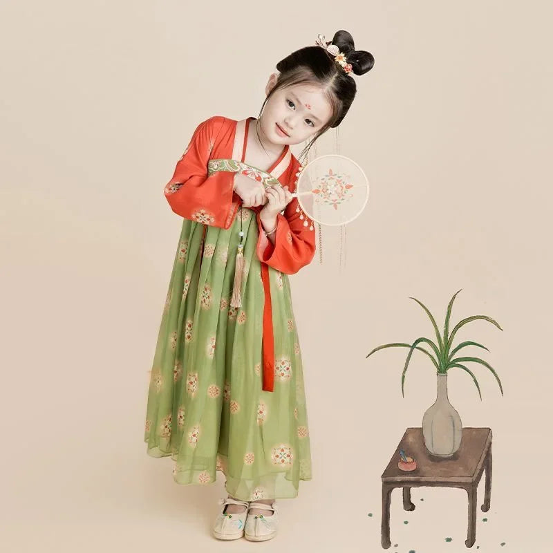 Robe chinoise Hanfu moderne pour fille, tenue d'Halloween de fée, Vêtements pour enfants, Vestidos, Costume traditionnel de Cosplay, Robes pour filles