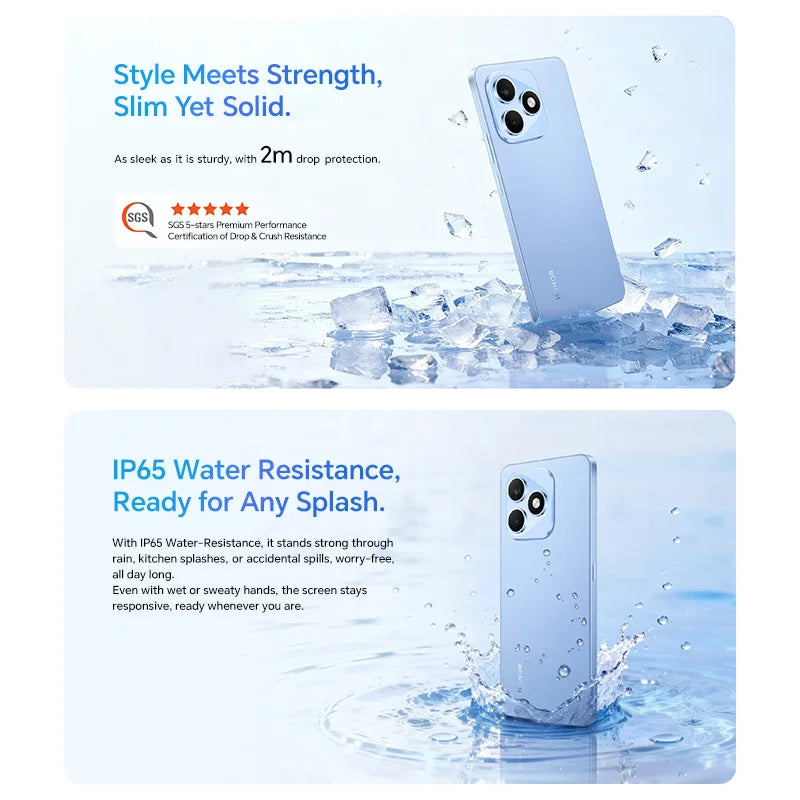 New Global Version HONOR X8d 4G 8GB+256GB 6.77'' AMOLED Screen 108MP Main Camera 7000 mAh 45W SuperCharge Dual SIM Android 16