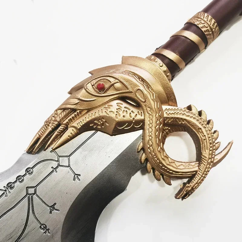 92cm Kratos Axe Katana Athena Leviathan Blade of Chaos Sword God of War 4 Cosplay Prop Real Size Japanese Katana Samurai Sabre