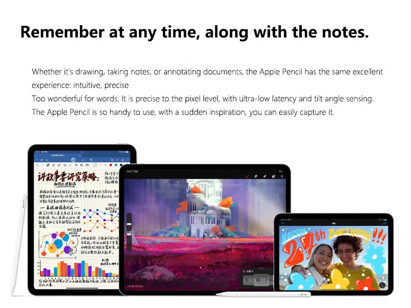 Nouveau Pour Apple Pencil Pro 1ère 2ème génération Stylet USB-C Stylo tactile pour tablette iOS avec affichage de puissance pour iPad 10 A16 air 3-6 M2 Pro M4 mini