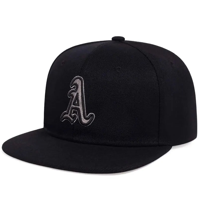 Chapeaux hip-hop brodés de l'alphabet gothique unisexe, casquettes de baseball décontractées réglables, chapeau de soleil