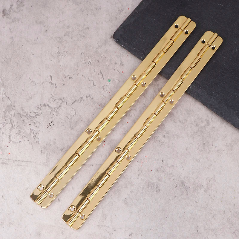 【Winter4】2 Pcs Hinge Hinges For Crafts Heavy Duty Piano Cabinet Box Long Window Iron Furniture Door And Window Hinge Long Hinge