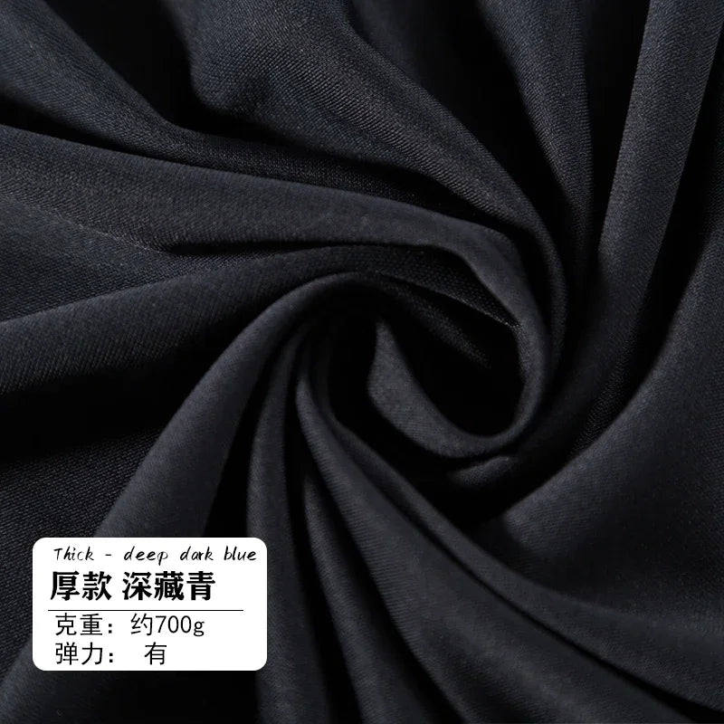 Tissu de Costume Élastique Haute Densité Mince Épais Manteau Pantalon Jupe Vêtements Design Tissu Anti-Boulochage Anti-Décoloration Vente en Gros au Mètre
