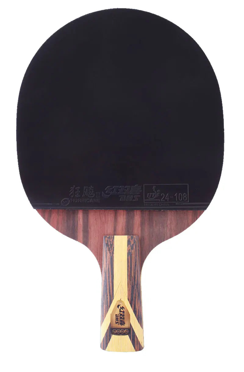 Raquette de tennis de table professionnelle DHS 9 étoiles, 5 plis bois 2 ALC, raquette de ping-pong offensive avec revêtement collant Hurricane
