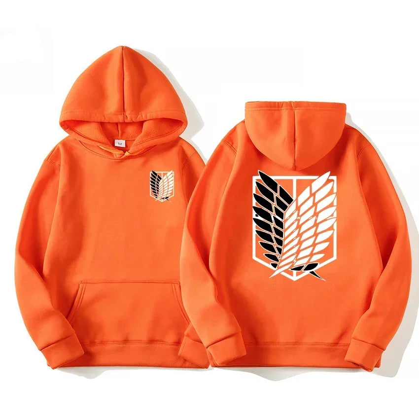 Japan Anime Attack on Titan Herren Hoodies Frühling Herbst Hip Hop Casual Pullover Top Hoodie Mode Sweatshirts Jogging Sportbekleidung