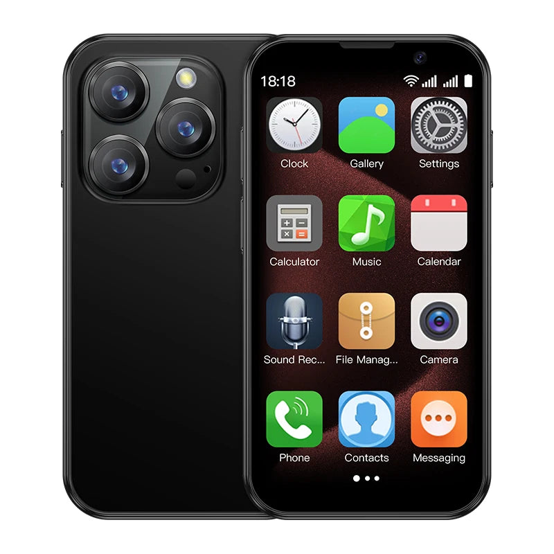 SOYES XS18 Pro 3.0" Mini Smartphone 2GB RAM 16GB ROM Gesichtserkennung Android9.0 Dual SIM Standby 1000mAh 3G Netzwerktelefon