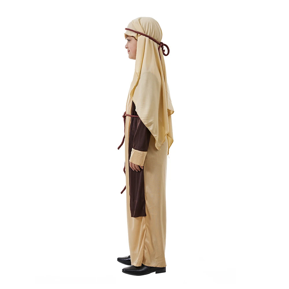 Saint Joseph Biblical Religious Boy Arabian Costume Halloween Boys Cosplay Outfits Carnival Easter Purim Fancy Dress