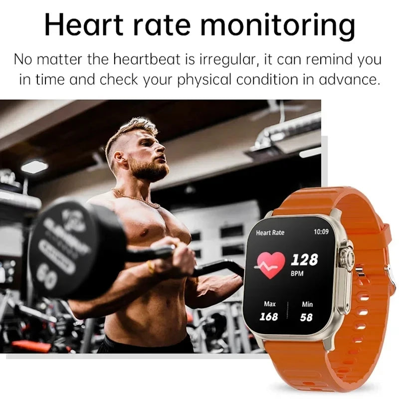 Montre intelligente LAXASFIT Bluetooth Talk Montre intelligente avec alerte de message Moniteur de fréquence cardiaque Montre de sport pour hommes et femmes Android IOS