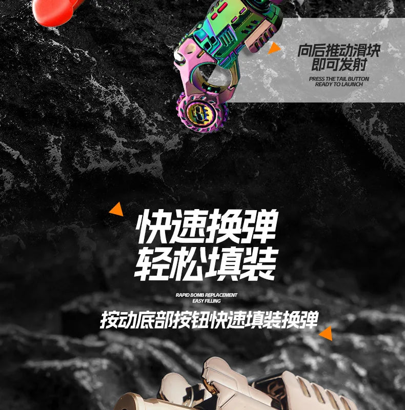 EDC Metall Multi Spielbarkeit Ratsche Flip Antistress Spielzeugpistole Auswurfschale Stressabbau Fidget Spinner Fidgeting Spielzeug Geschenke
