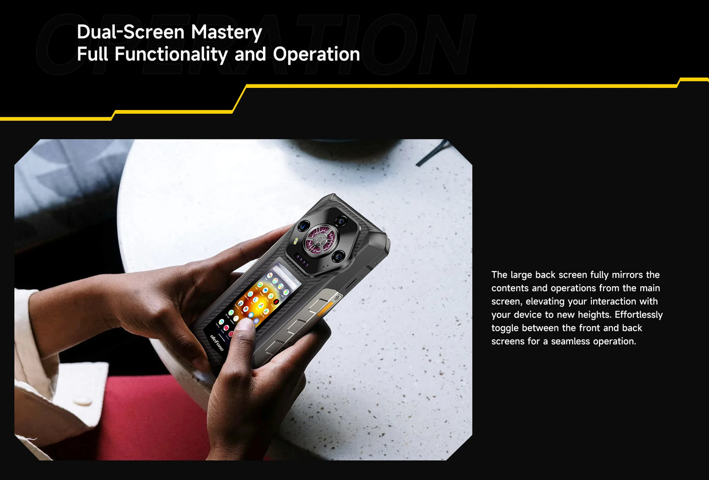 Ulefone Armor 30 Pro 5G Outdoor-Smartphone Android 14 6,95" 120Hz 32GB+512GB 12800mAh Nachtkamera 64MP NFC