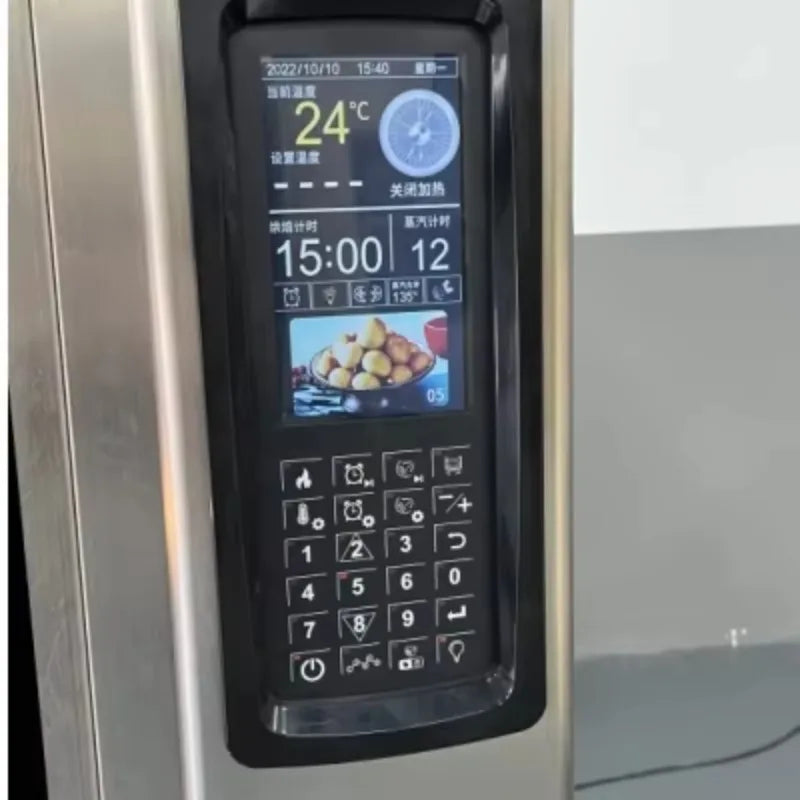 Kundenspezifischer elektrischer Backofen mit Sichtfenster Kommerzieller Ofen für Kuchen, Pizza, Brot, Bäckereiausrüstung