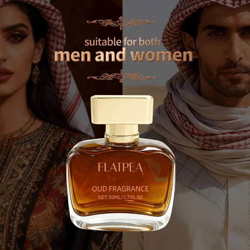 50ML Men's Perfume Body Spray Leather & Sandalwood Scent Women Eau De Parfum Alcohol-Free Long-Lasting Fragrance Arabic Perfumes